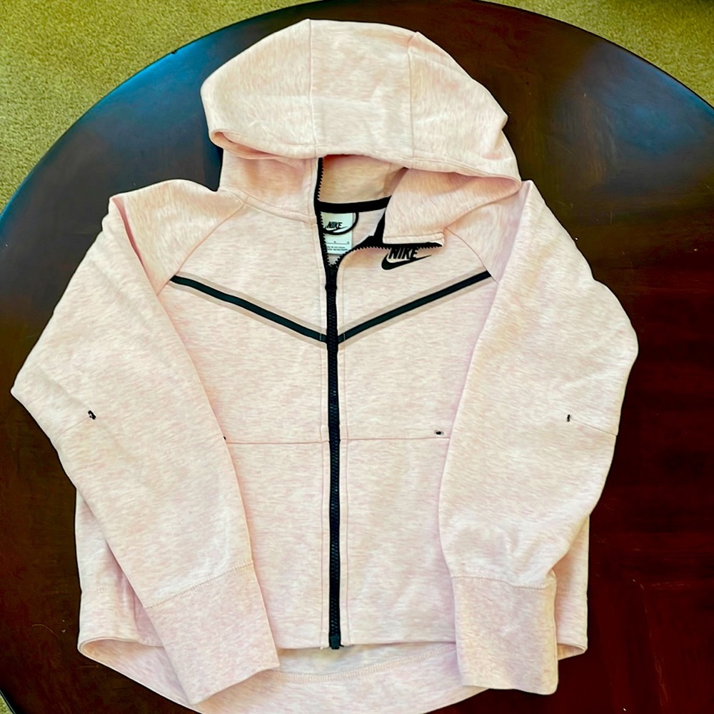 Nike girls hoodie, Size large, light pink -Excellent condition
